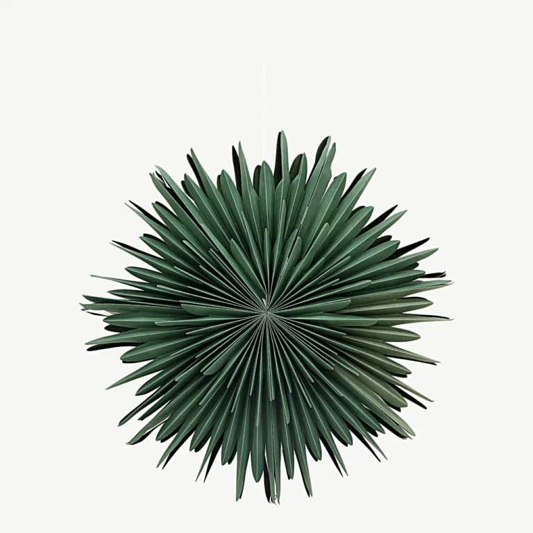 Rohelise paberiga rippvalgusti Sälen, ø60 cm, valge juhtmega - 20032-104