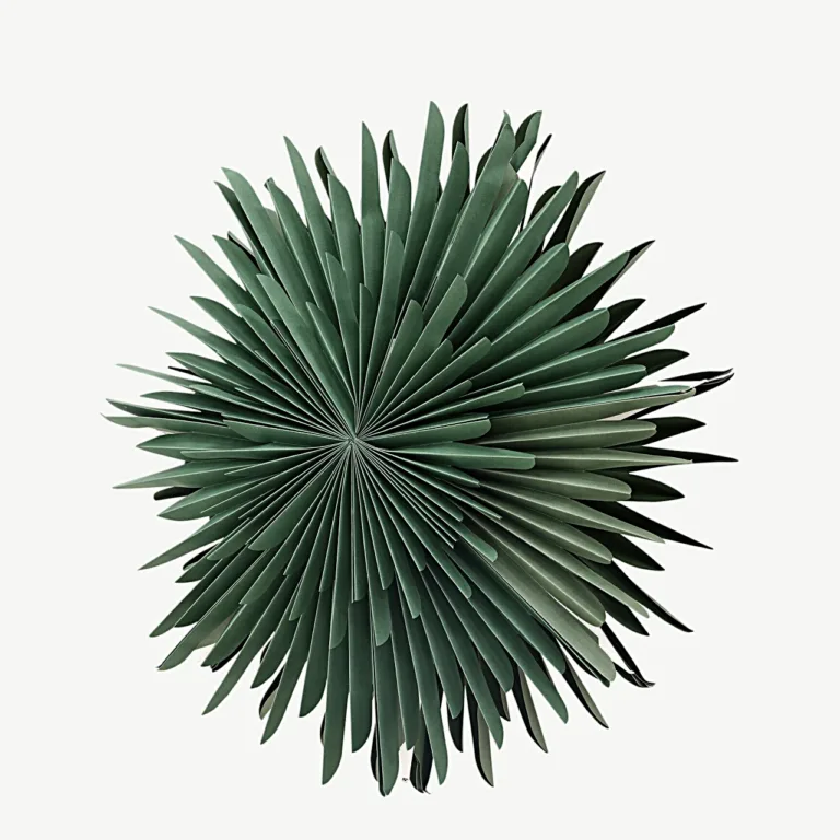 Rohelise paberiga rippvalgusti Sälen, ø60 cm, valge juhtmega - 20032-104