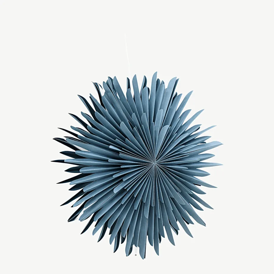 Sälen rippvalgusti, sinakashall pabertäht (ø60 cm), 20032-166 – 4