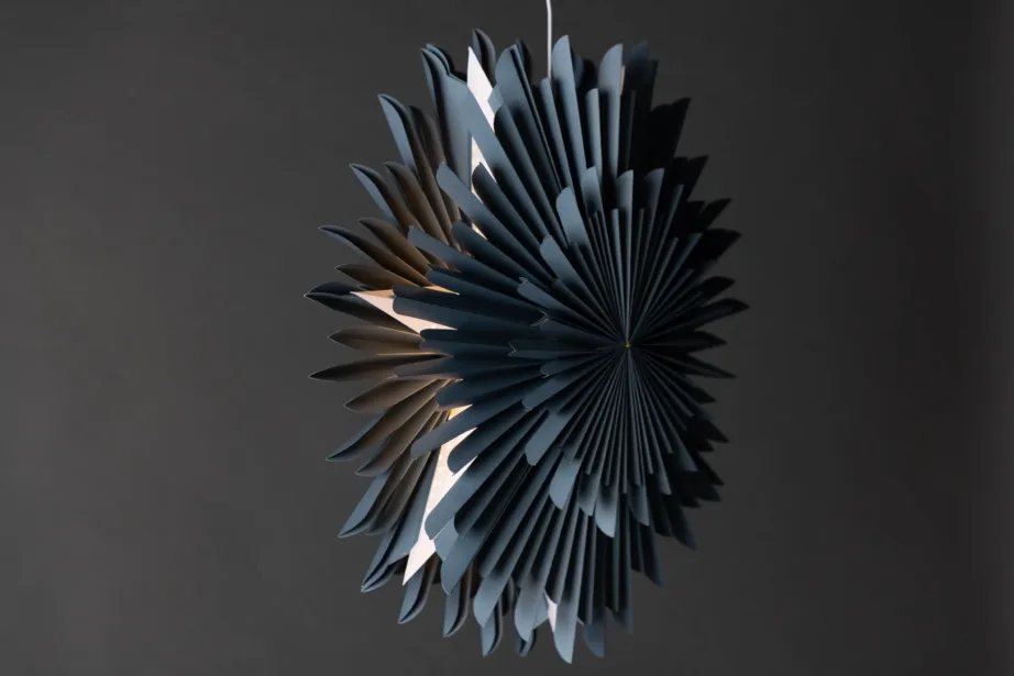 Sälen rippvalgusti, sinakashall pabertäht (ø60 cm), 20032-166 – 7