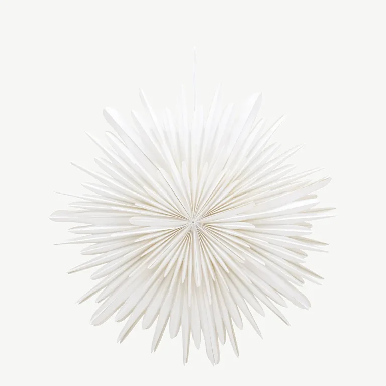 Säleni valge tähekujuline paberist laelamp, ø 80 cm - 20033-101