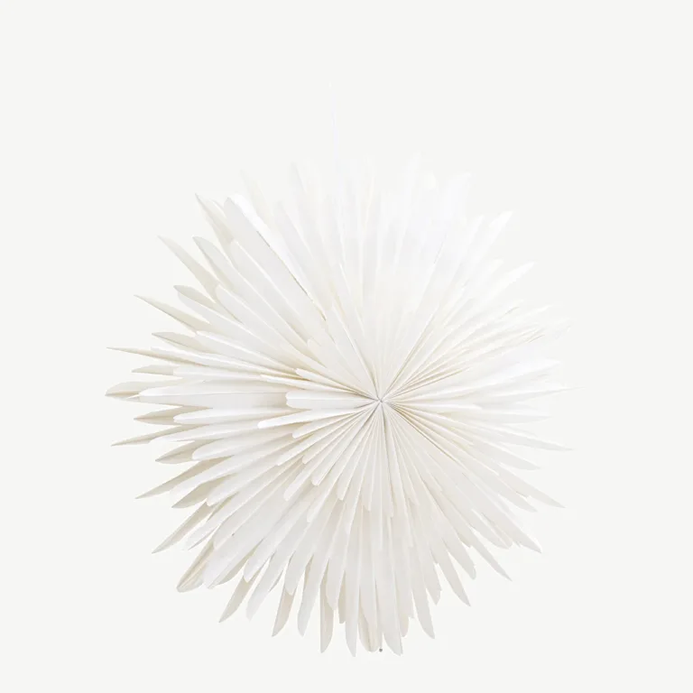 Säleni valge tähekujuline paberist laelamp, ø 80 cm - 20033-101