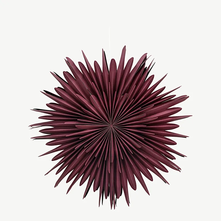 Tumedapunane paberist jõulutähelamp Sälen, 80 cm (valge juhtmega) - 20033-112