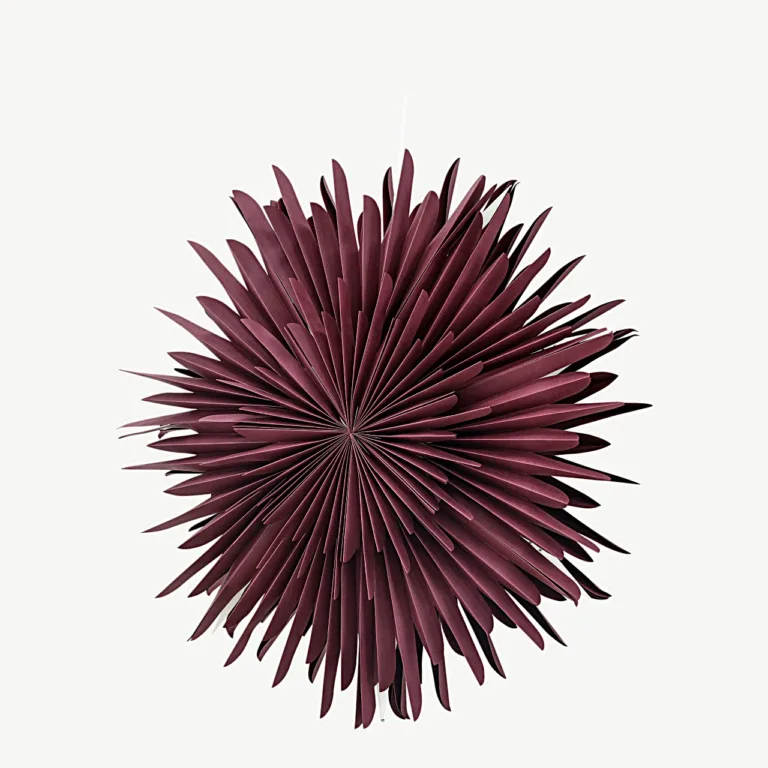 Tumedapunane paberist jõulutähelamp Sälen, 80 cm (valge juhtmega) - 20033-112