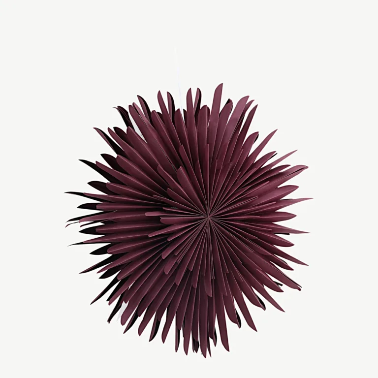 Tumedapunane paberist jõulutähelamp Sälen, 80 cm (valge juhtmega) - 20033-112