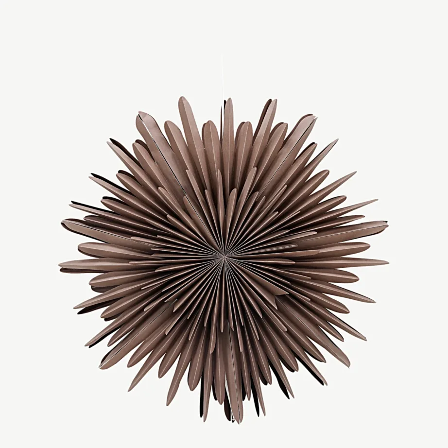 Säleni hallikasbeež pabertähe kujuline rippvalgusti, 80 cm, 20033-125 – 3