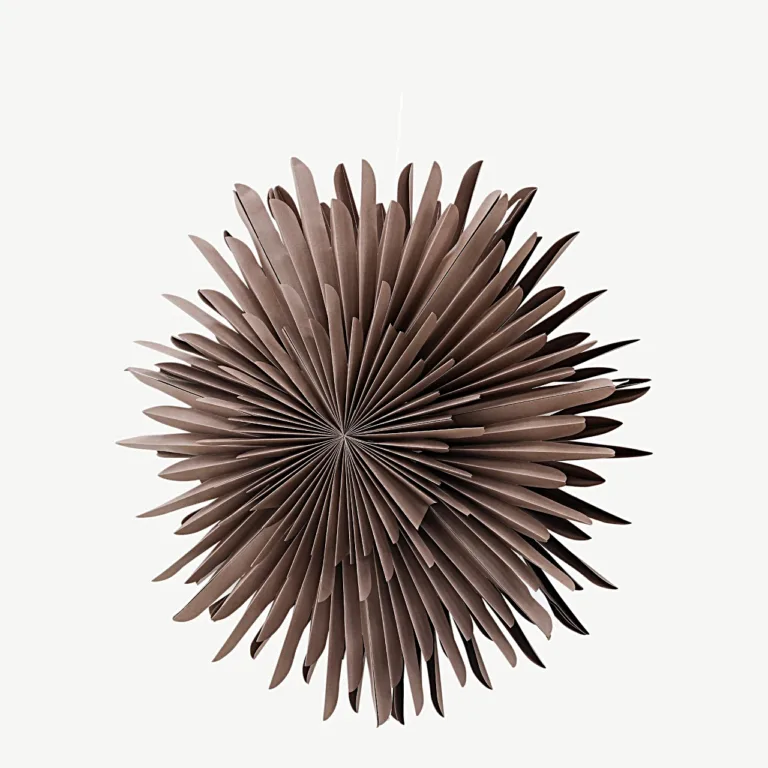 Säleni hallikasbeež pabertähe kujuline rippvalgusti, 80 cm - 20033-125