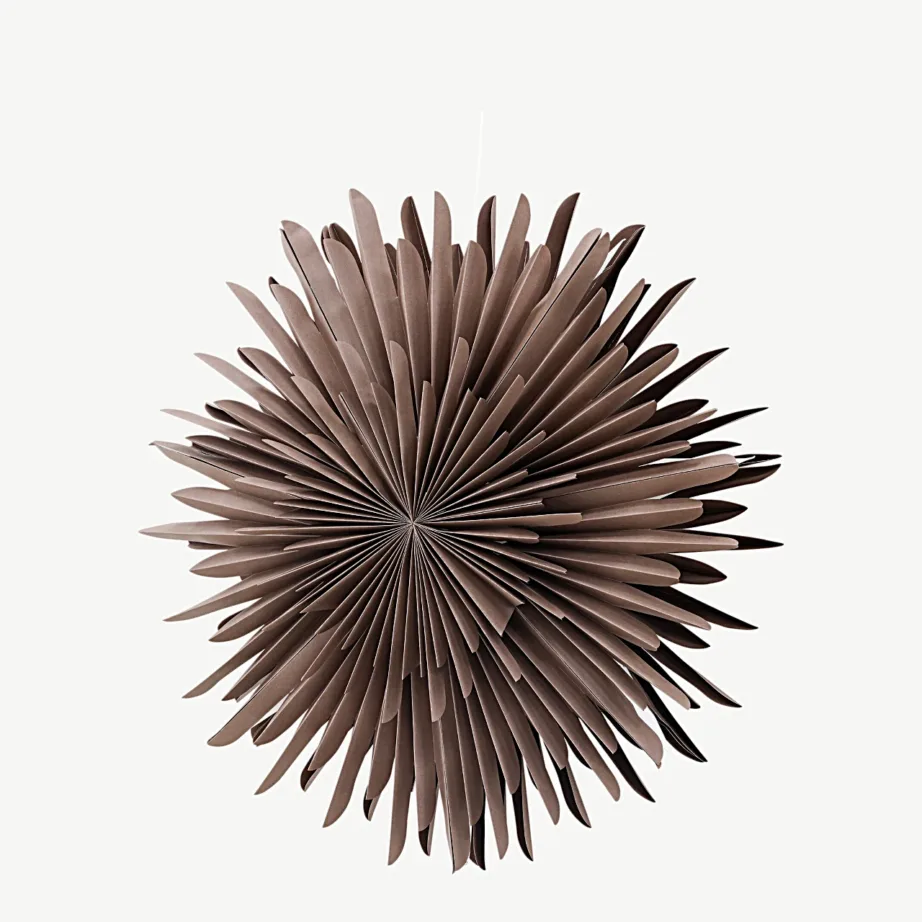 Säleni hallikasbeež pabertähe kujuline rippvalgusti, 80 cm, 20033-125 – 4