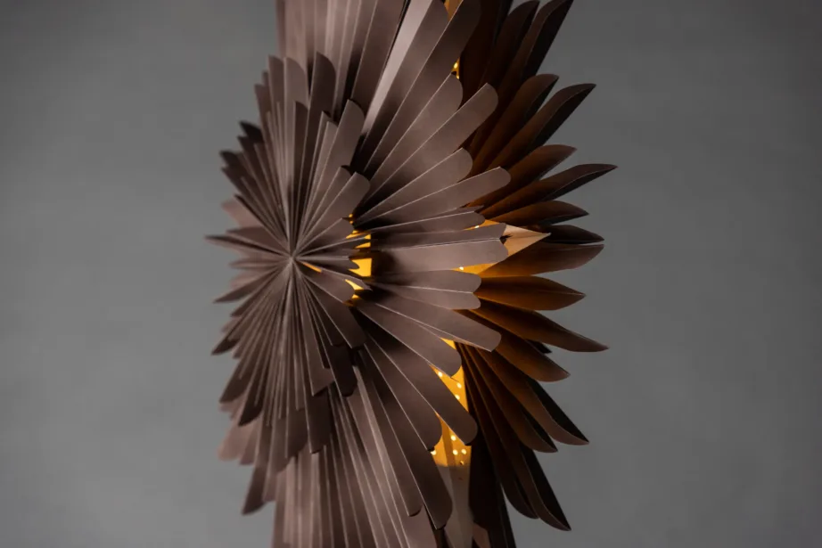 Säleni hallikasbeež pabertähe kujuline rippvalgusti, 80 cm, 20033-125 – 7