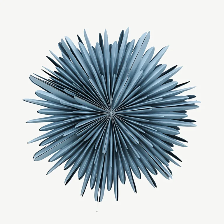 Säleni sinine pabertäht-ripplamp halli ja valgega, ø80 cm, lülitiga juhe - 20033-166