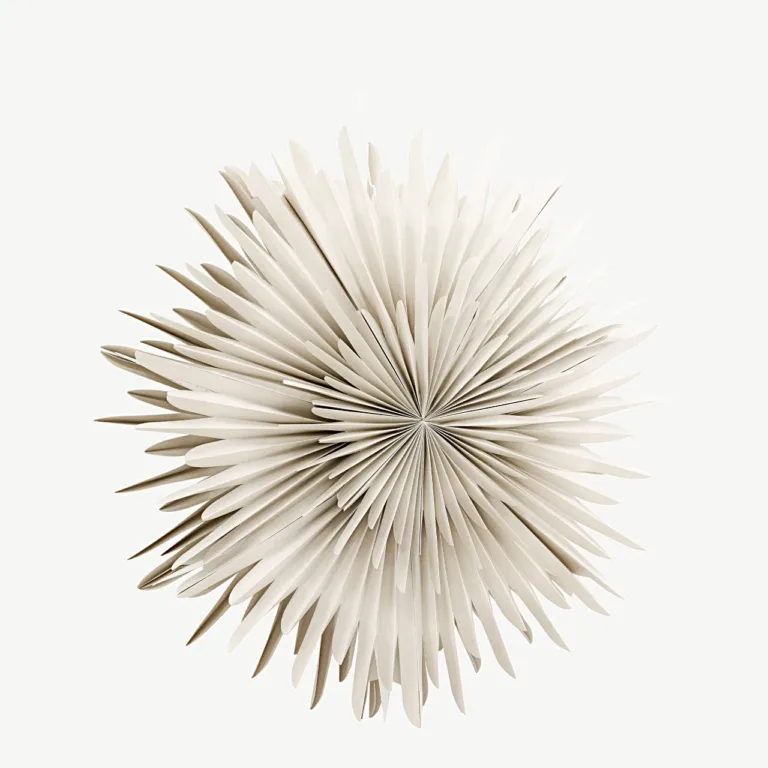 Beežist paberist rippvalgusti Sälen, 100 cm (jõulutäht, valge juhe) - 20034-102