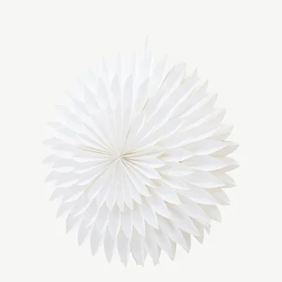 Valge mitmekihilise paberiga rippvalgusti Storlien, 60 cm - 20035-101