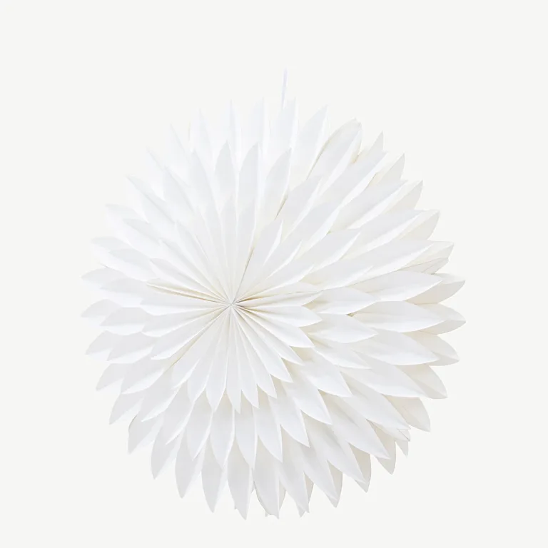 Valge mitmekihilise paberiga rippvalgusti Storlien, 60 cm - 20035-101