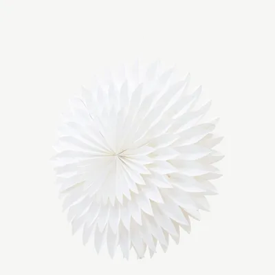 Valge paberist jõulutähekujuline rippvalgusti Storlien, läbimõõt 80 cm - 20036-101