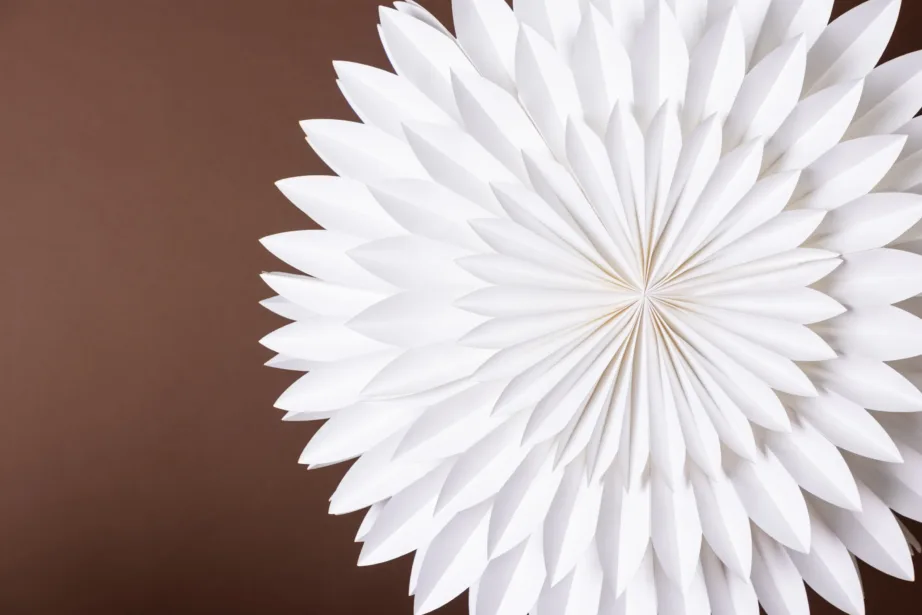 Valge paberist jõulutähekujuline rippvalgusti Storlien, läbimõõt 80 cm, 20036-101 – 6