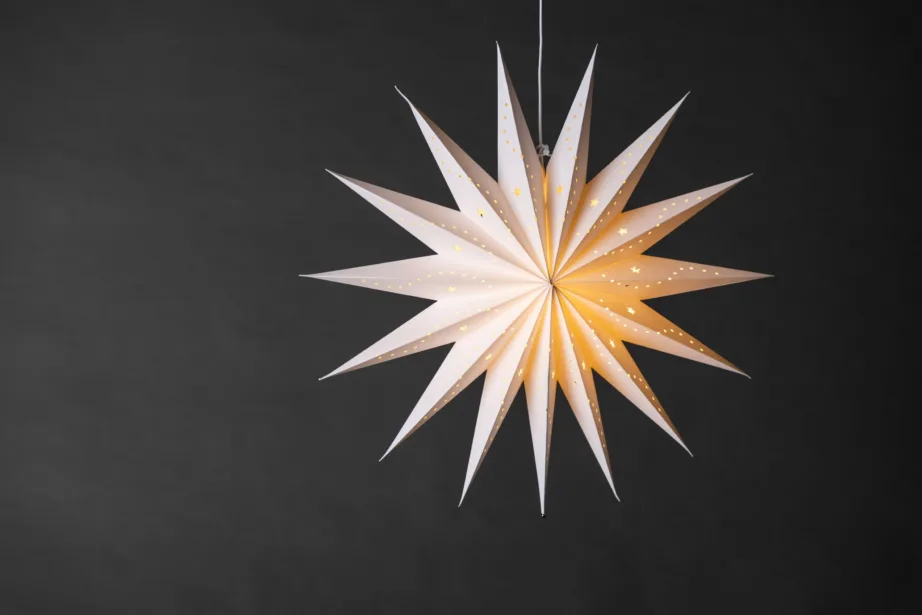 Valge pabertähekujuline riputatav valgusti Lindvallen, 60 cm, 20038-101 – 7