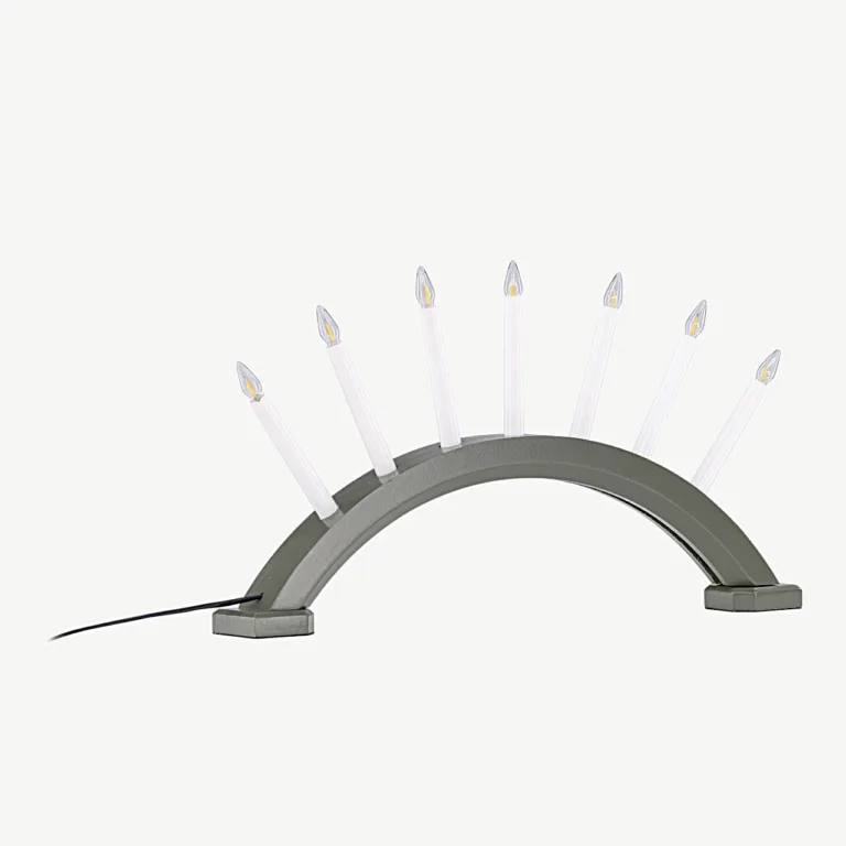 Kebnekaise roheline advendiküünlajalg-lauavalgusti, männipuidust, 7 pirniga - 20039-104