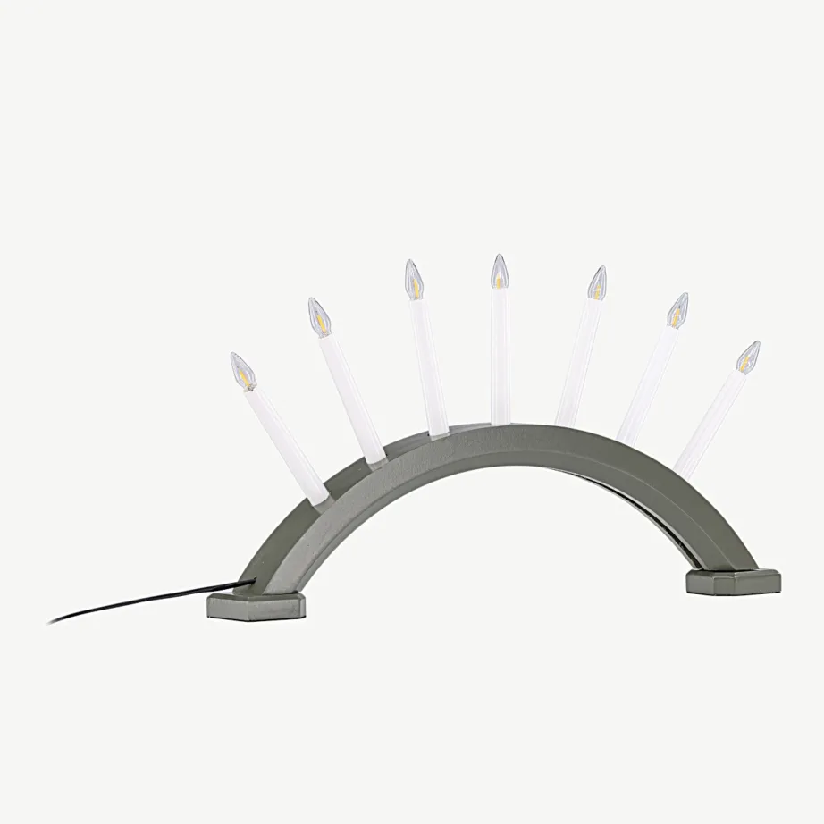 Kebnekaise roheline advendiküünlajalg-lauavalgusti, männipuidust, 7 pirniga, 20039-104 – 4