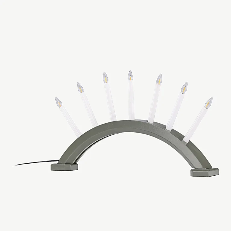 Kebnekaise roheline advendiküünlajalg-lauavalgusti, männipuidust, 7 pirniga - 20039-104