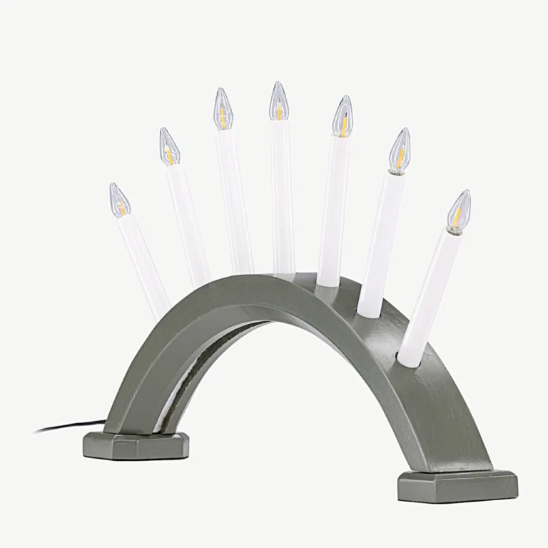 Kebnekaise roheline advendiküünlajalg-lauavalgusti, männipuidust, 7 pirniga - 20039-104