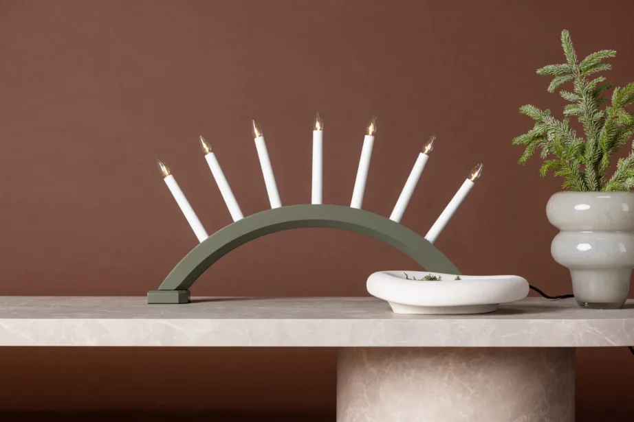 Kebnekaise roheline advendiküünlajalg-lauavalgusti, männipuidust, 7 pirniga, 20039-104 – 8