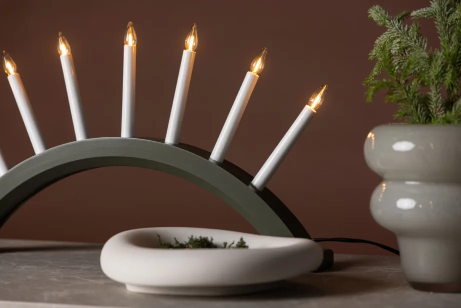 Kebnekaise roheline advendiküünlajalg-lauavalgusti, männipuidust, 7 pirniga, 20039-104 – 10