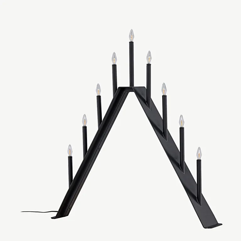 Musta terasest kolmnurkse kujuga lauavalgusti Åre, 64 cm - 20040-100