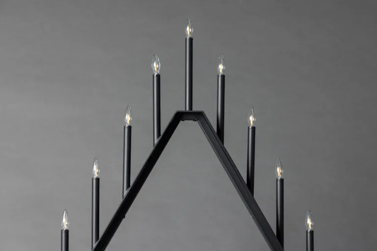 Musta terasest kolmnurkse kujuga lauavalgusti Åre, 64 cm - 20040-100