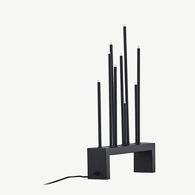 Mustast terasest lauavalgusti Vallåsen, põhjamaine minimalistlik disain, 42 × 27 cm - 20041-100