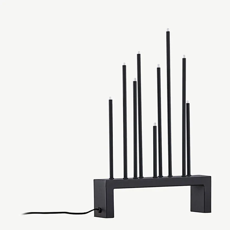 Mustast terasest lauavalgusti Vallåsen, põhjamaine minimalistlik disain, 42 × 27 cm - 20041-100