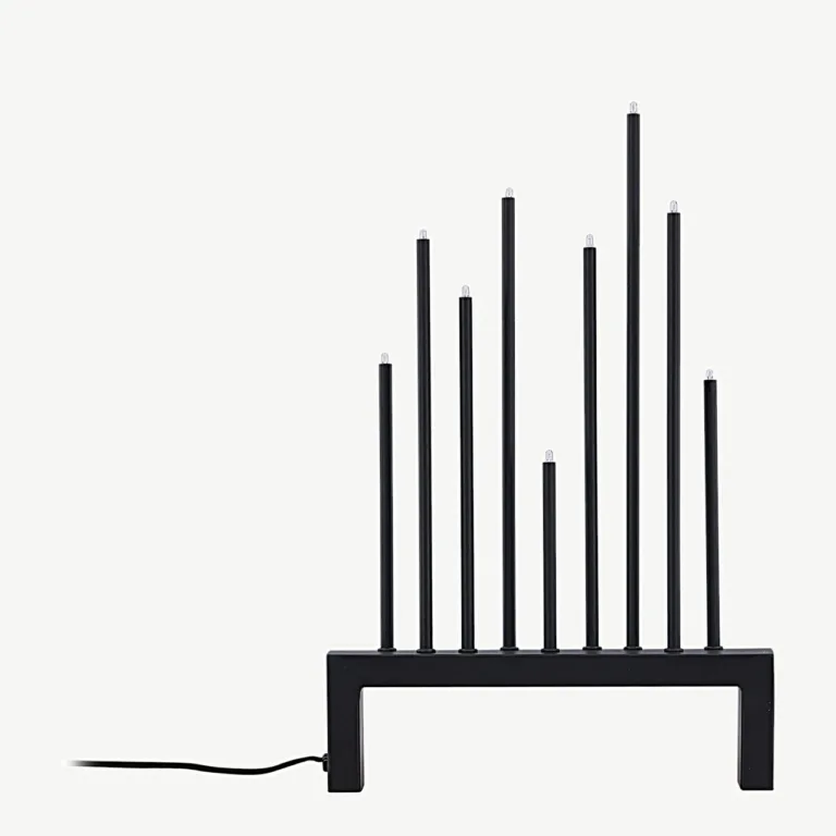 Mustast terasest lauavalgusti Vallåsen, põhjamaine minimalistlik disain, 42 × 27 cm - 20041-100