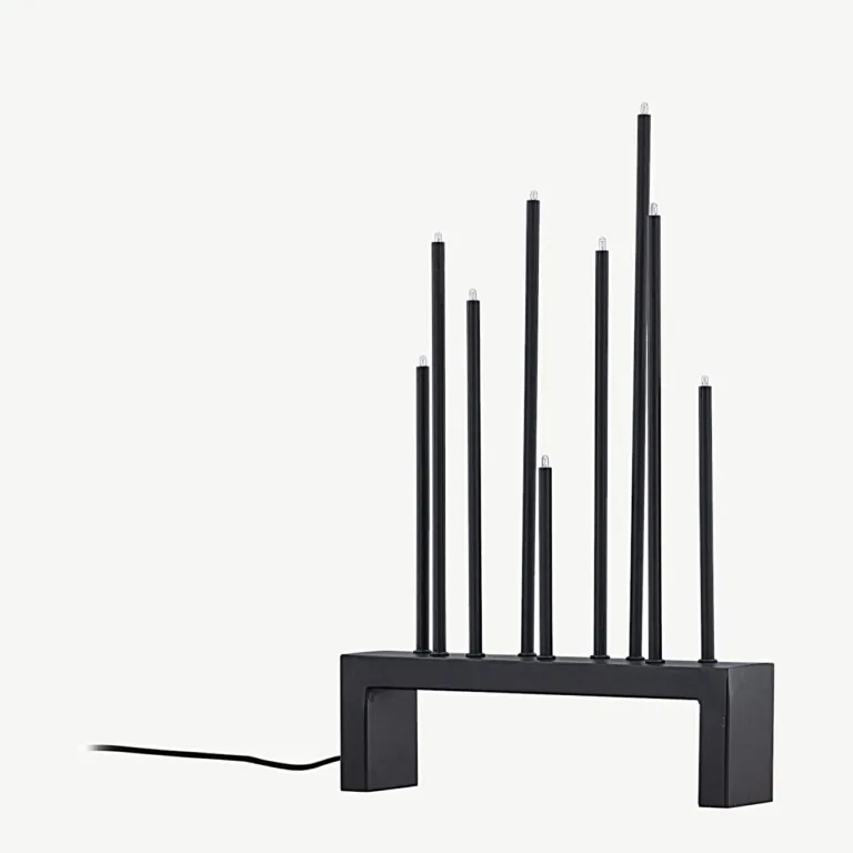 Mustast terasest lauavalgusti Vallåsen, põhjamaine minimalistlik disain, 42 × 27 cm - 20041-100