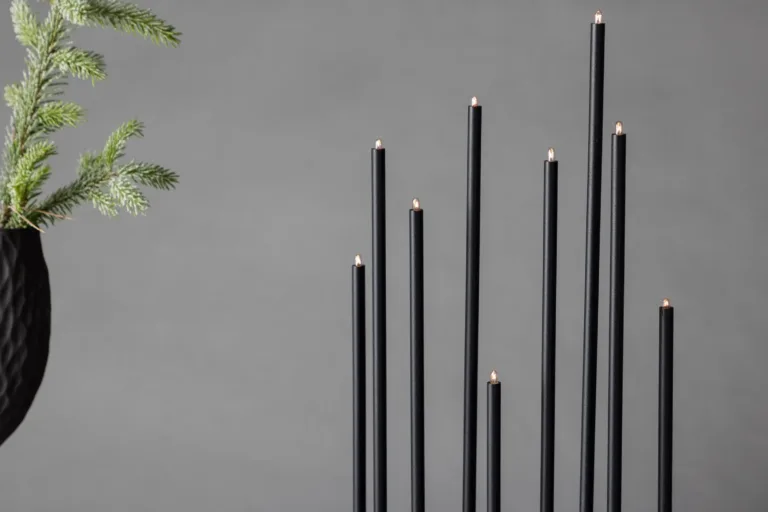 Mustast terasest lauavalgusti Vallåsen, põhjamaine minimalistlik disain, 42 × 27 cm - 20041-100