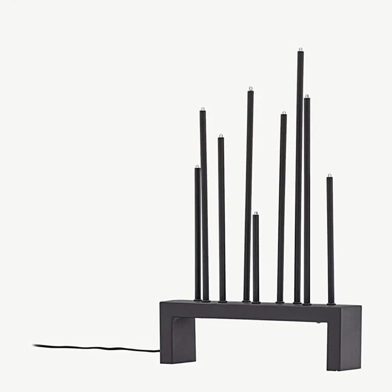 Vallåsen mokkatoonis terasest advendilamp erineva kõrgusega valgustitega (42 × 27 cm) - 20042-103
