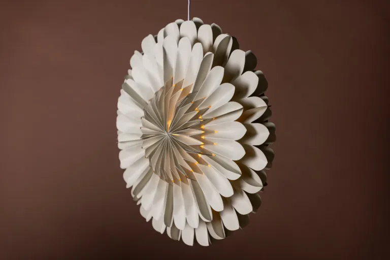 Beežist paberist tähekujuline laelamp Järvsön, ø60 cm - 20048-102