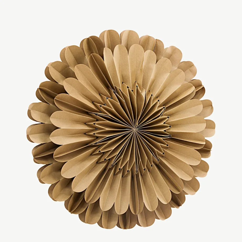 Pruun-kuldse tooniga paberripplamp Järvsön, ø60 cm, riputatav, 20048-103 – 4