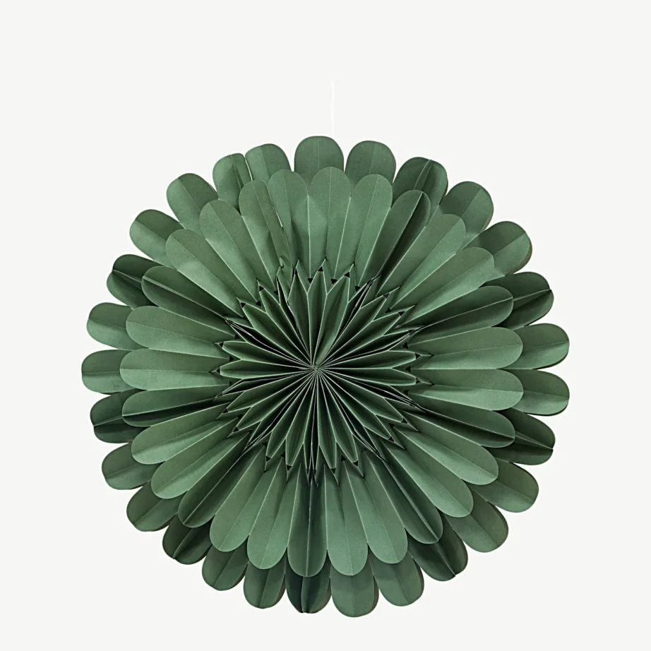 Järvsön roheline pabertäht-rippvalgusti (ø60 cm, valge juhe), 20048-104 – 3