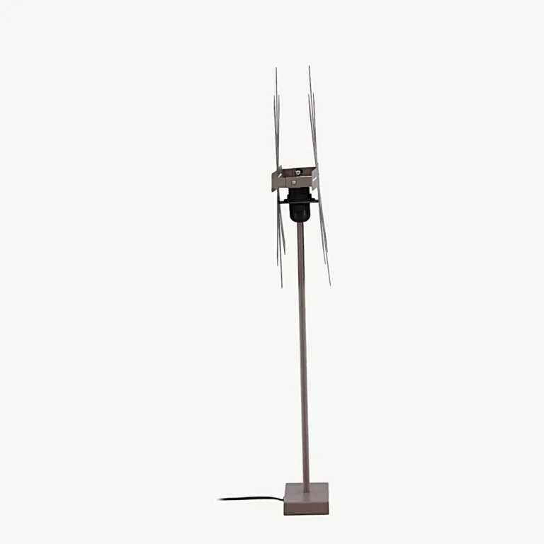Tähekujuline mokkavärvi terasest põrandalamp Säfsen, 80 cm - 20051-125