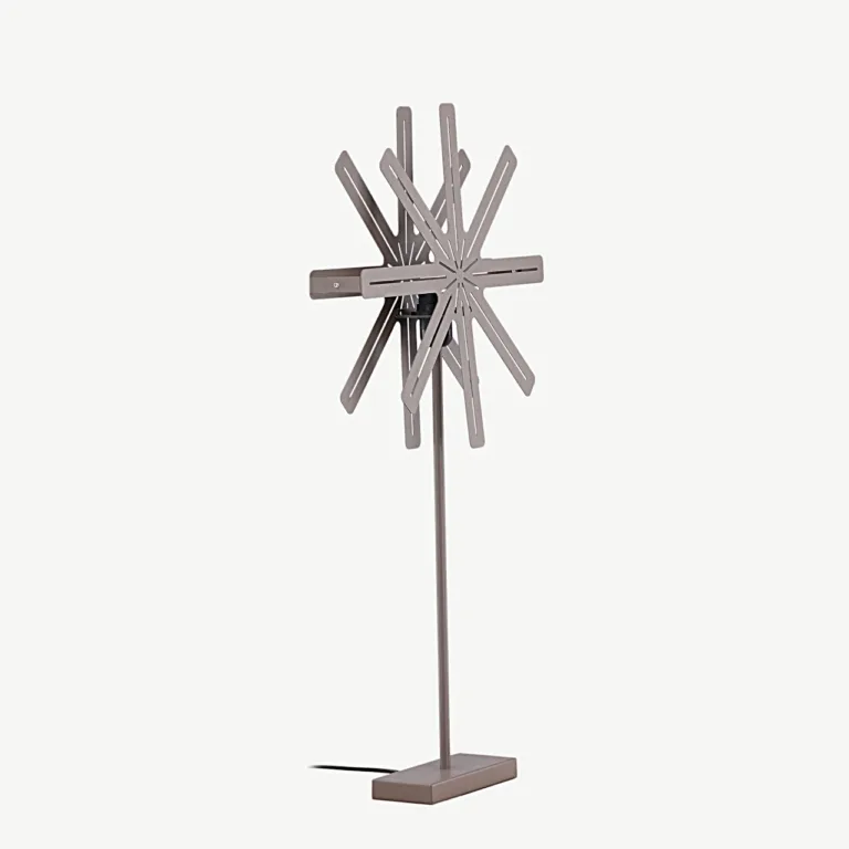 Tähekujuline mokkavärvi terasest põrandalamp Säfsen, 80 cm - 20051-125