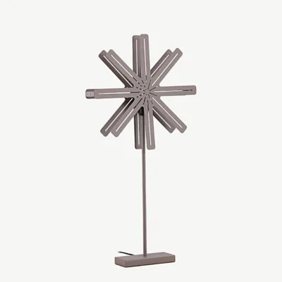 Tähekujuline mokkavärvi terasest põrandalamp Säfsen, 80 cm - 20051-125