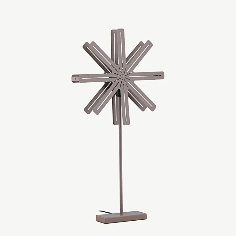 Tähekujuline mokkavärvi terasest põrandalamp Säfsen, 80 cm - 20051-125