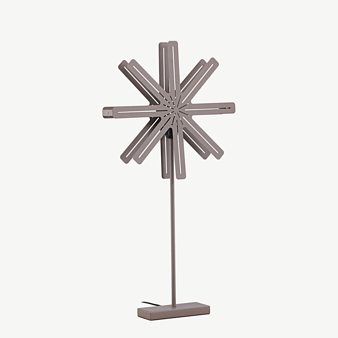 Tähekujuline mokkavärvi terasest põrandalamp Säfsen, 80 cm - 20051-125