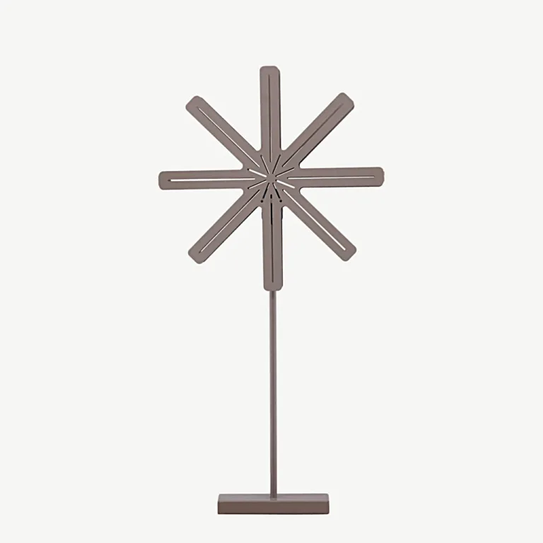 Tähekujuline mokkavärvi terasest põrandalamp Säfsen, 80 cm - 20051-125