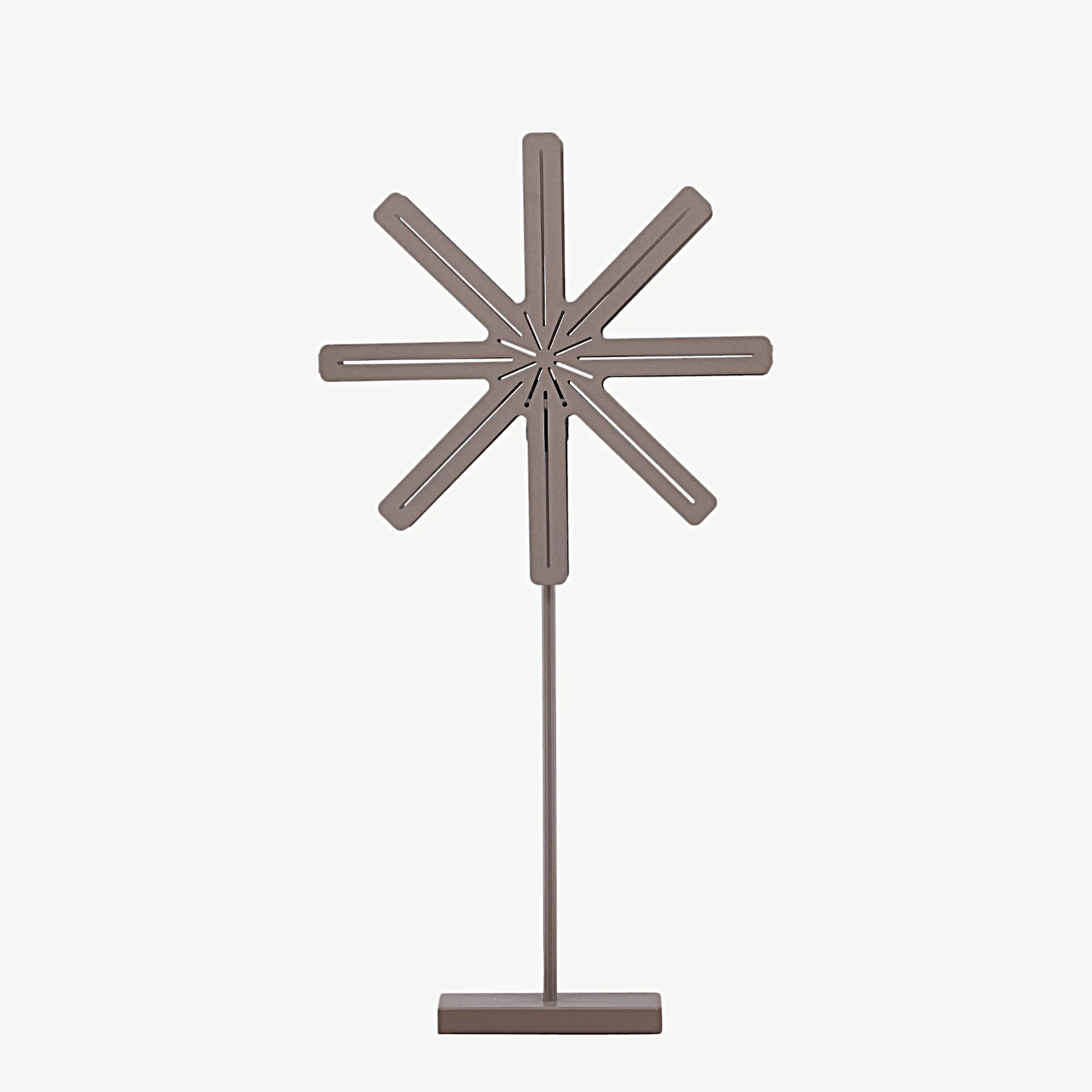 Tähekujuline mokkavärvi terasest põrandalamp Säfsen, 80 cm - 20051-125