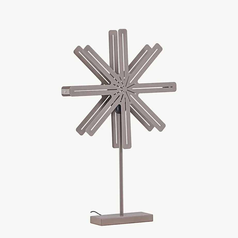 Tähekujuline mokkavärvi laualamp Säfseni sarjast, terasest, 40×67 cm, 20052-125 – 4