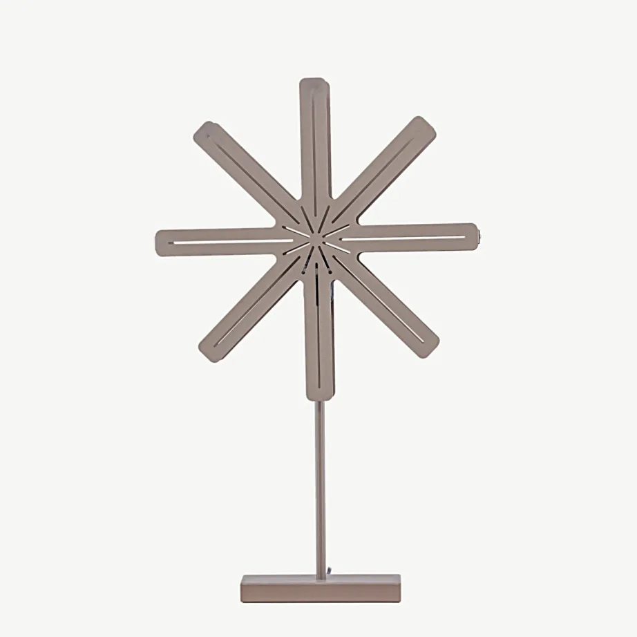 Tähekujuline mokkavärvi laualamp Säfseni sarjast, terasest, 40×67 cm, 20052-125 – 5