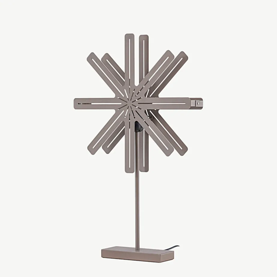 Tähekujuline mokkavärvi laualamp Säfseni sarjast, terasest, 40×67 cm, 20052-125 – 6