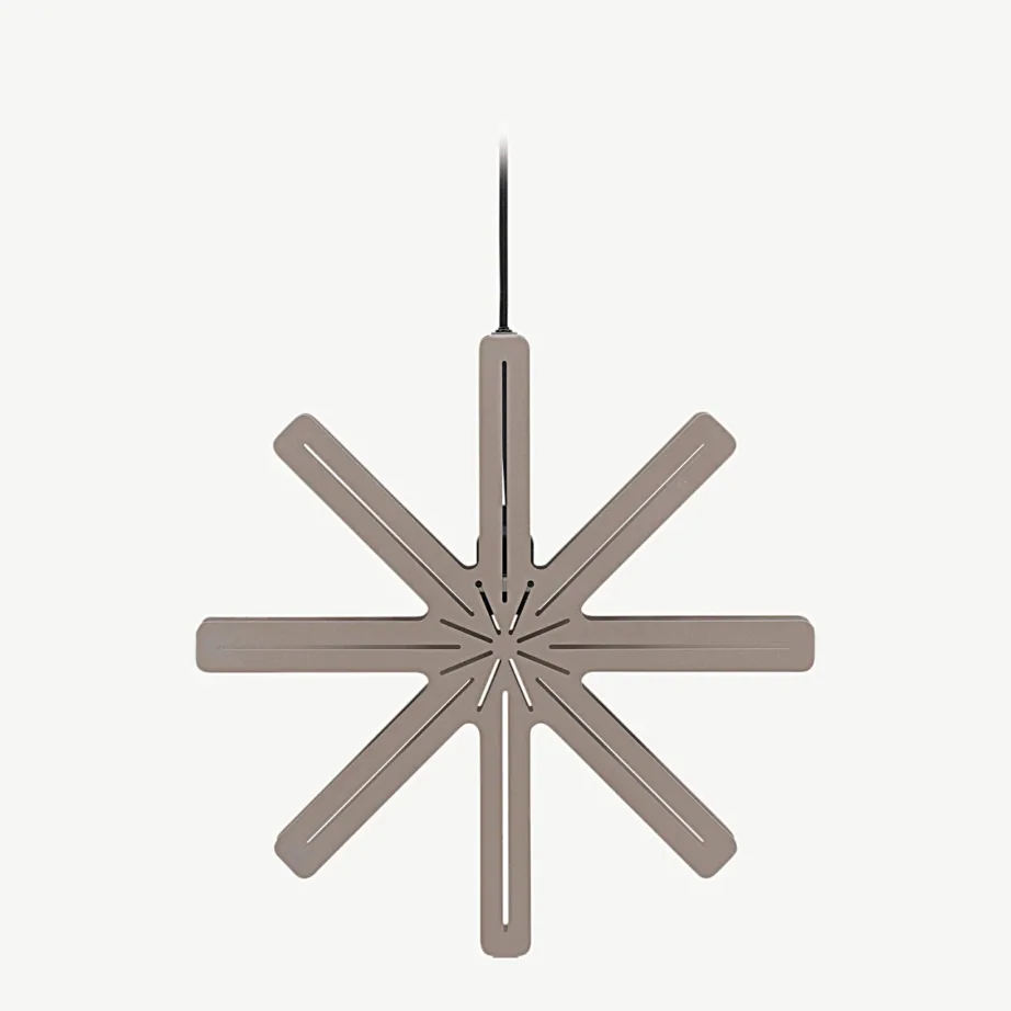 Säfseni mokkatooni tähekujuline terasest rippvalgusti, ø40 cm, 20054-125 – 3