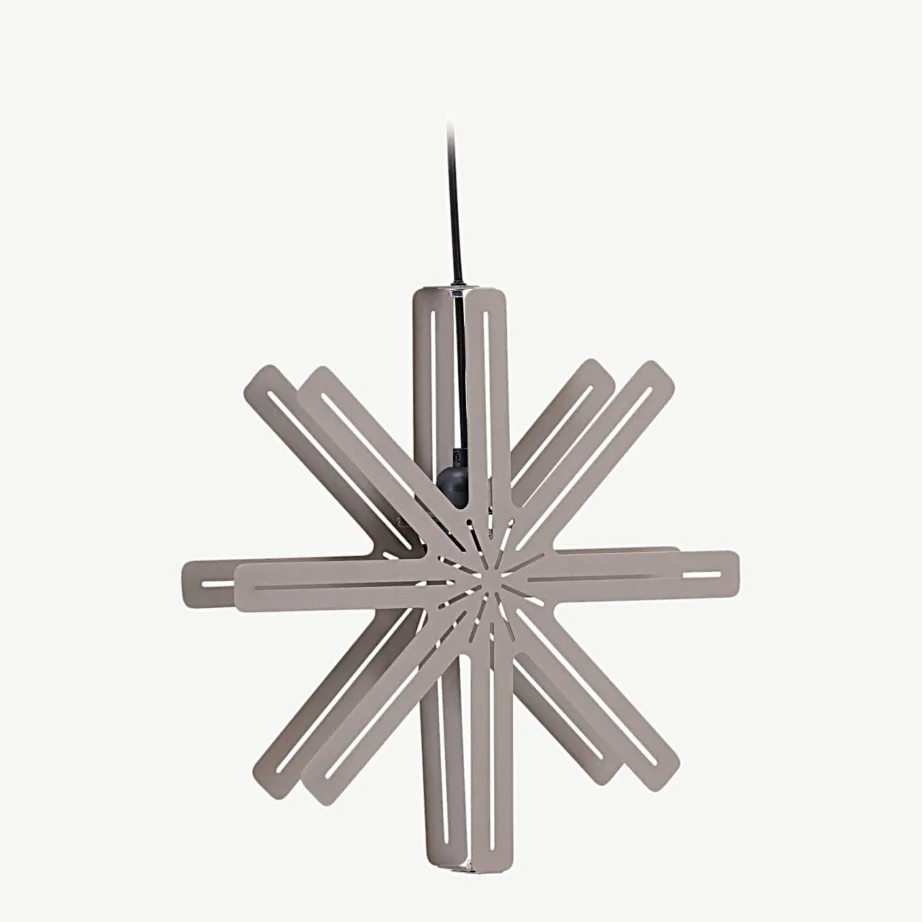 Säfseni mokkatooni tähekujuline terasest rippvalgusti, ø40 cm, 20054-125 – 4