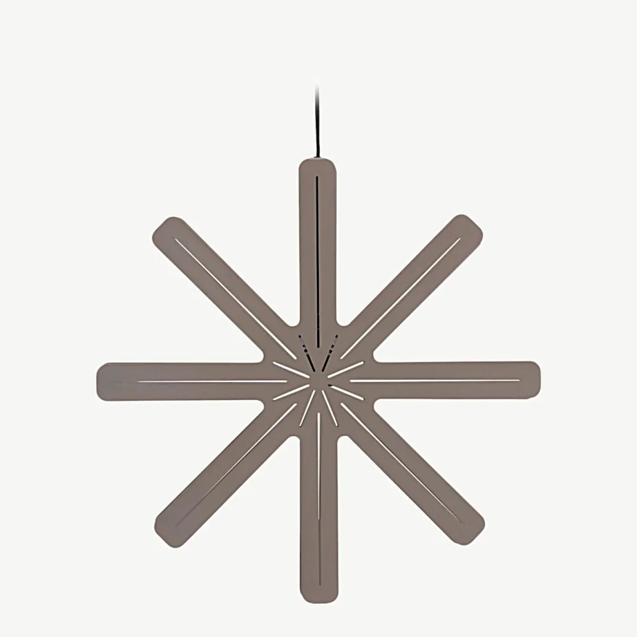 Tähekujulise mokkavärvi terasest rippvalgusti Säfsen, ø60 cm, 20055-125 – 3